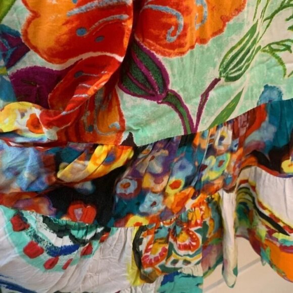 Jams World Floral Flounce Tiered Skirt S - Picture 5 of 7